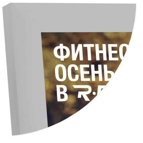Рамка Нельсон 62 А4, серебро матовое анодир. в Воронеже - картинка, изображение, фото